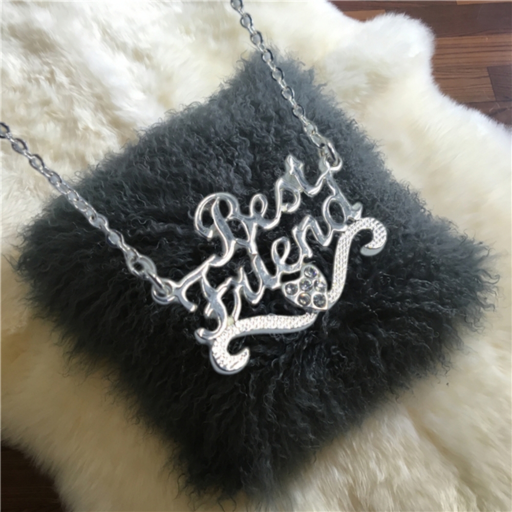 BEST FRIEND  Silver Tone Necklace